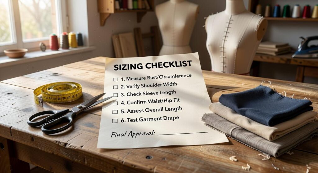 Sizing Checklist